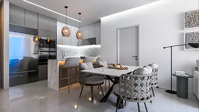 SEASCAPE Cocina departamentos 